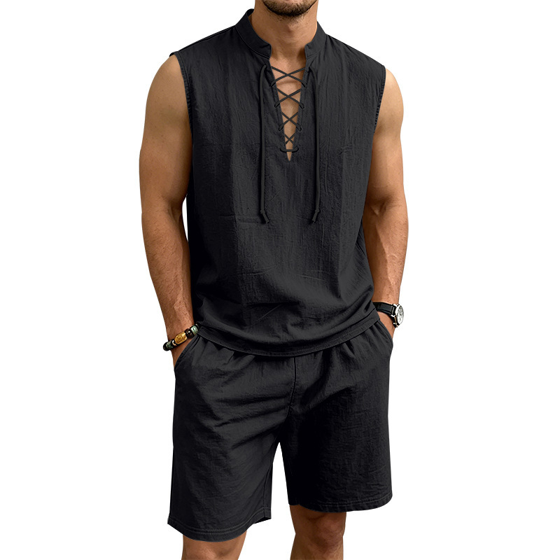 Moda Lusitana - Conjunto de Camisa e Calções de Linho