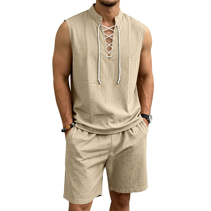 Moda Lusitana - Conjunto de Camisa e Calções de Linho