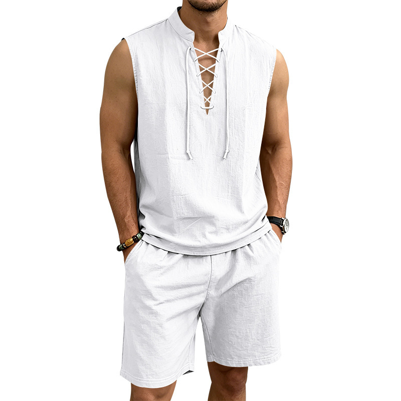 Moda Lusitana - Conjunto de Camisa e Calções de Linho