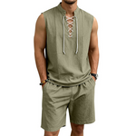 Moda Lusitana - Conjunto de Camisa e Calções de Linho