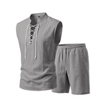 Moda Lusitana - Conjunto de Camisa e Calções de Linho
