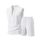 Moda Lusitana - Conjunto de Camisa e Calções de Linho