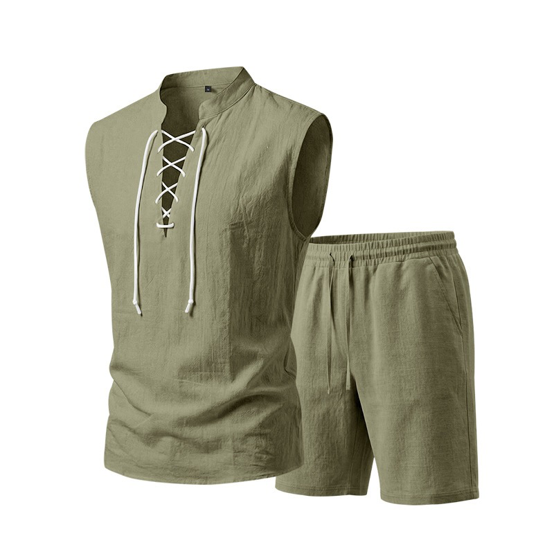 Moda Lusitana - Conjunto de Camisa e Calções de Linho