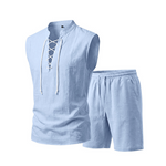 Moda Lusitana - Conjunto de Camisa e Calções de Linho