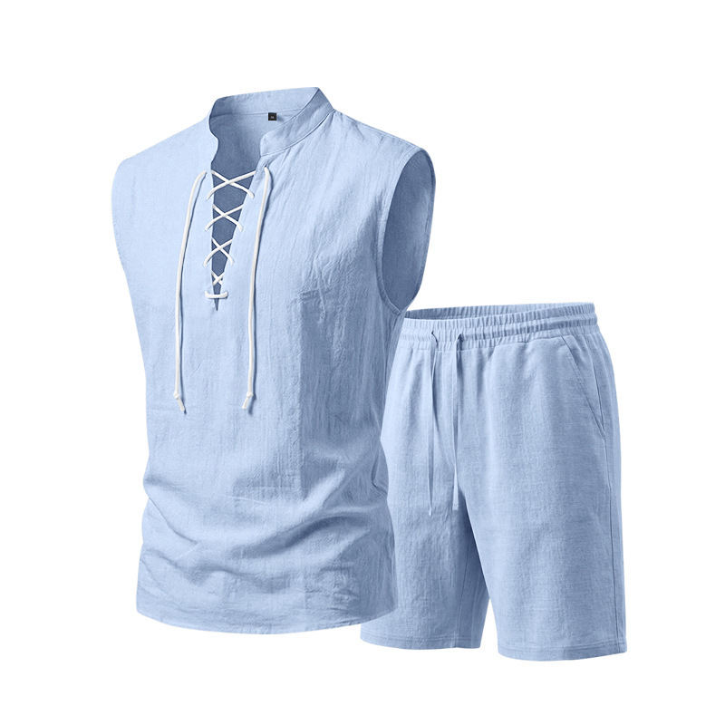 Moda Lusitana - Conjunto de Camisa e Calções de Linho