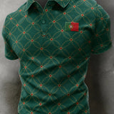 Men's Portugal Football Fan Polo Art-Print
