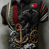 Camisa masculina de futebol inspirada em Portugal