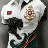 Camisa masculina de futebol inspirada em Portugal