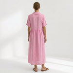 Moda Lusitana - Vestido Elegante em Linho