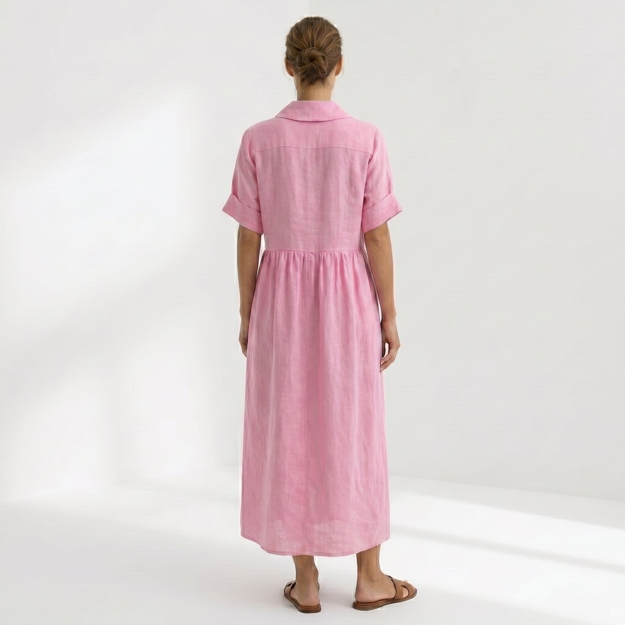 Moda Lusitana - Vestido Elegante em Linho