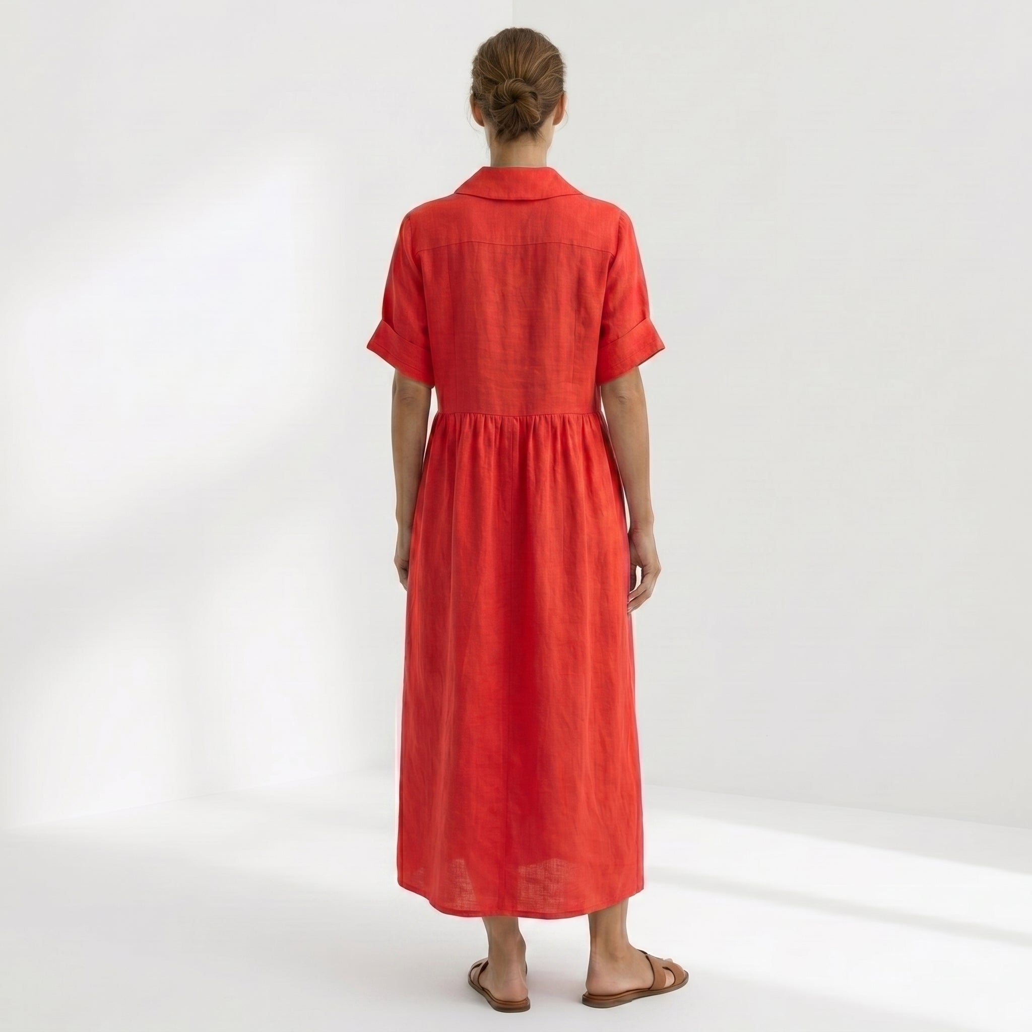 Moda Lusitana - Vestido Elegante em Linho