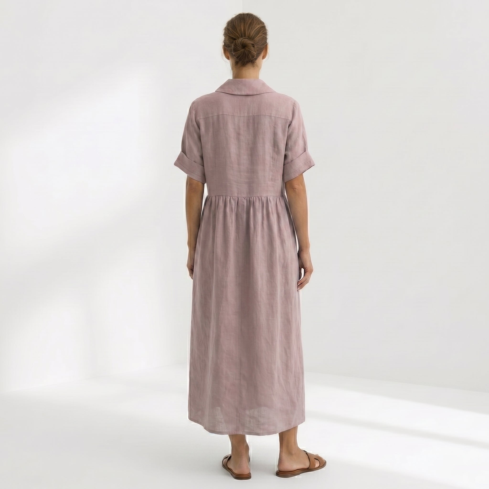 Moda Lusitana - Vestido Elegante em Linho