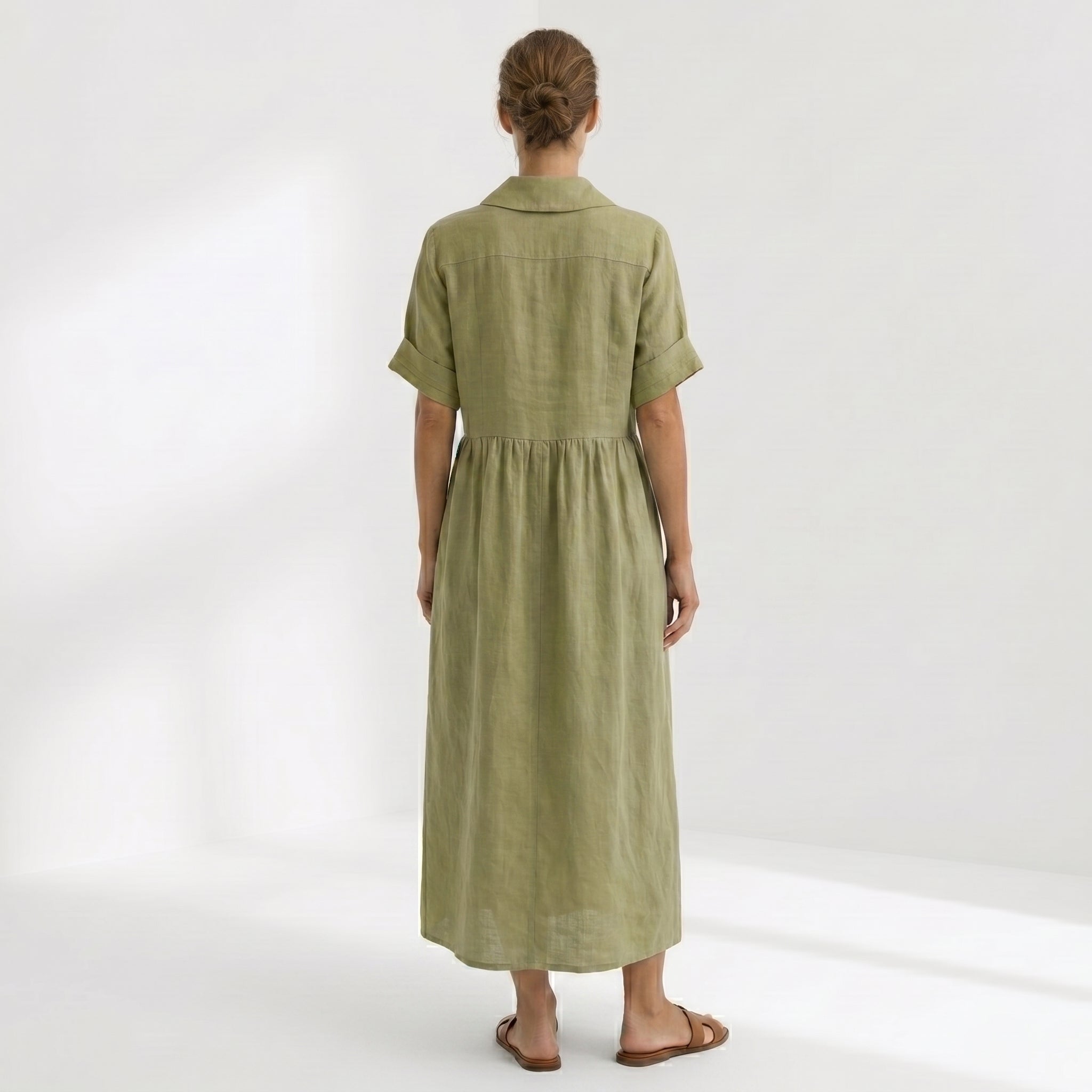 Moda Lusitana - Vestido Elegante em Linho