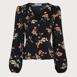 Women's Woven Polyester Blouses Tops - RIHOAS