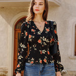 Women's Woven Polyester Blouses Tops - RIHOAS