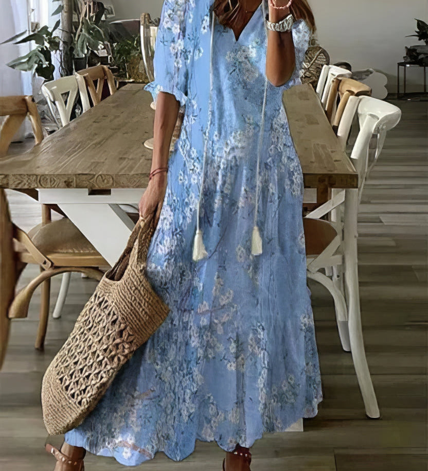Diana™ - Vestido Bohemian com Cobertura Abdômen