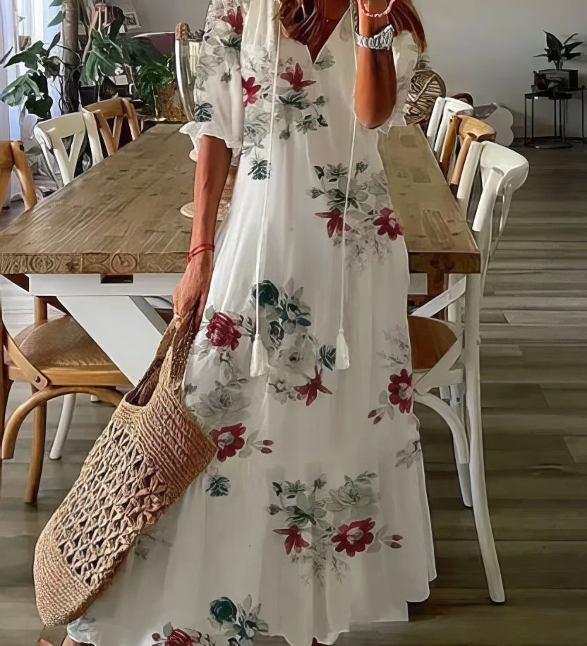 Diana™ - Vestido Bohemian com Cobertura Abdômen