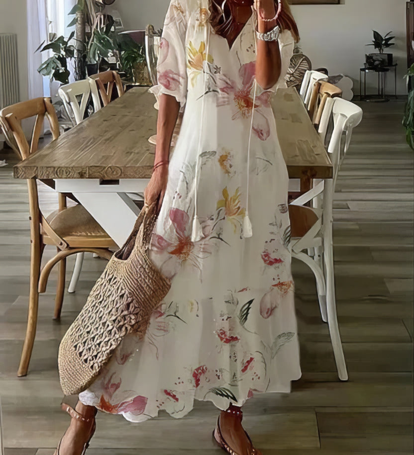 Diana™ - Vestido Bohemian com Cobertura Abdômen